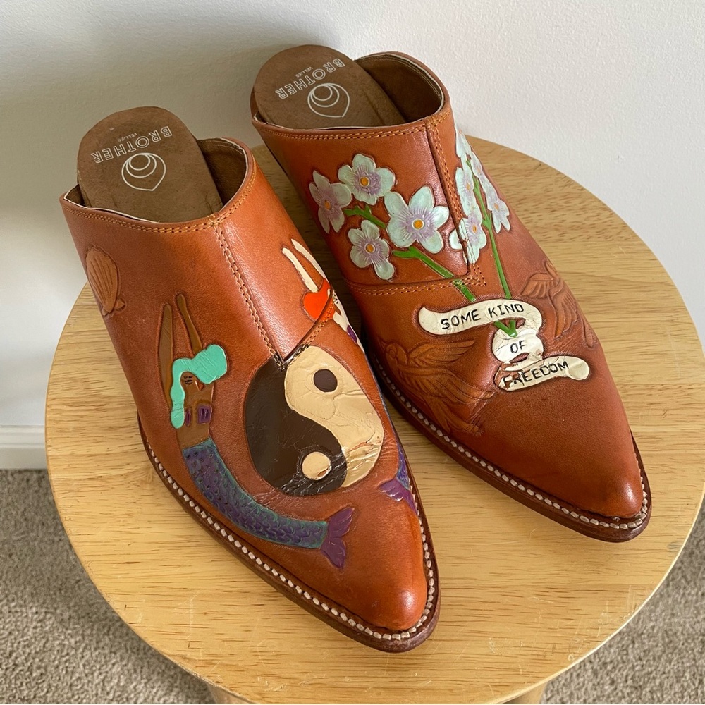 Brother Vellies Mermaid Doodle Mules